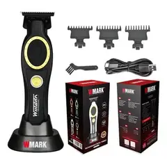 WMARK - Maquina De Pelo Barba Profesional NG-7230 1200 mAh Negra