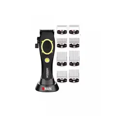 GENERICO - Cortadora De Pelo WMARK Maquina Profesional NG-7030 8500RPM-4500mAh Negro 8 Guias De Corte