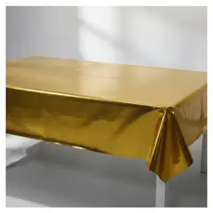 INFANTILES CAJUROMIX - Mantel Espejo Para Fiestas Y Ocasiones Especiales - Dorado