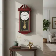GENERICO - Reloj Pared Pendulo Decorativo Grand Estilo Madera