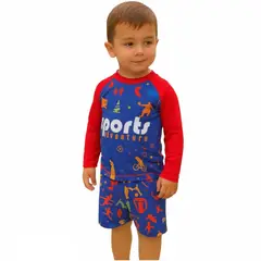 1AMIGO - Traje de baño Infantil Buzo y Pantaloneta - Sport
