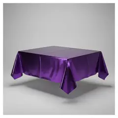 INFANTILES CAJUROMIX - Mantel Espejo Para Fiestas Y Ocasiones Especiales - Morado
