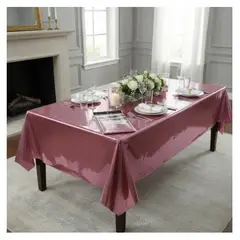 INFANTILES CAJUROMIX - Mantel Espejo Para Fiestas Y Ocasiones Especiales - Rosa oscuro