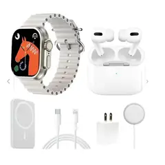 GENERICO - Combo Reloj Smartwatch X8 Ultra + Audifonos In Ear + Power Bank