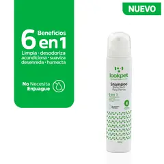 LOOKPET - Shampoo Baño Seco Para Perro 6 en 1 - 130ml