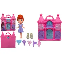 MAZUGI - Mini castillo X1und Con llaves didáctico Muñecas Accesorios