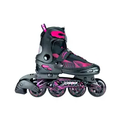 COUGAR - Patines En Linea Semiprofesionales RP Fucsia L 38 Ajustables a 41