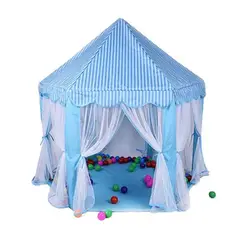 GENERICO - Carpa tipo castillo para niños color azul