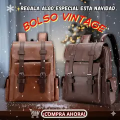 BOLSOS Y ACCESORIOS MB - BOLSO RETRO VINTAGE ELEGANTE PARA TRABAJO O ESTUDIO CUERO SINTETICO