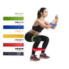 GENERICO - Kit Luting Bandas Elásticas Cerradas para Ejercicio Resistencia x5 Niveles