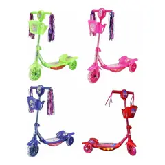GENERICO - Patineta Scooter Con Canasta Equilibrio Juguete