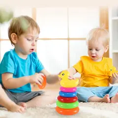 GENERICO - Torre De Aros Apilables Pato Didáctico