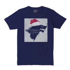 CREACIONES NU CROWN - Camiseta Game of Thrones Navidad Hombre Azul Nu Crown