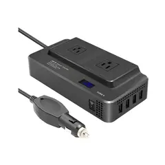GENERICO - Conversor Inversor Dc 12v-110v De 200w Portátil Puerto Usb
