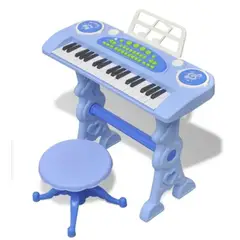 GENERICO - Teclado Musical Infantil Con Silla Para Niños