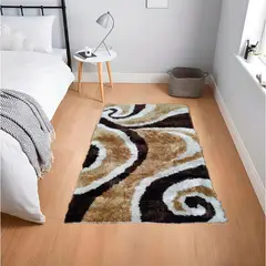 MITAPETE COM - Alfombra Tapete Pie De Cama Sala 80 X 150 cms Café