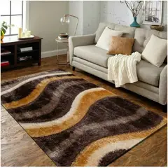 MITAPETE COM - Alfombra Tapete Pie De Cama Sala 80 X 150cms Café