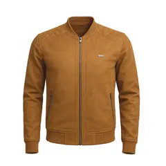 MODA EN CIRCUITO - Chaqueta Beisbolera en Gamuzon para Hombre
