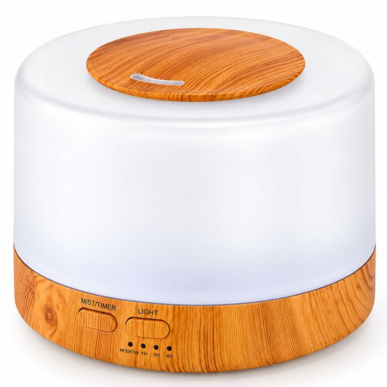 Imagen de Humidificador Difusor De Aromas Utrasilencioso 500ml Con Iluminación 7 Colores