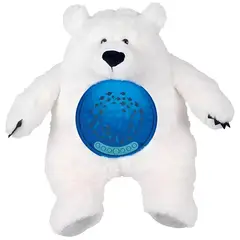 GENERICO - Peluche Proyector Oso Polar con sonidos Blancos