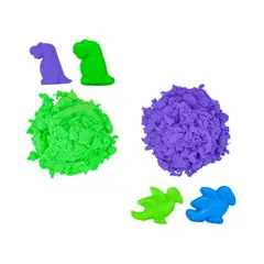 MONKEY BRANDS - Set de Arena Moldeable Dinosaurios Monkey Doh