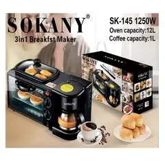 SOKANY - Horno Eléctrico 3 En 1