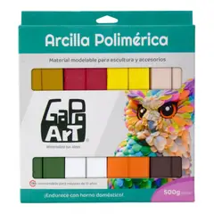 GAPOART - Arcilla Polimérica 500 g – Mix de Colores (Set de 8 Tonos)