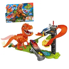 GENERICO - Pista Infantil Rex Dinosaurio Con Autos De Impulso y Sonidos Hot Orbital Mediana
