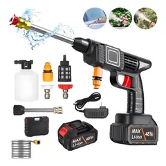 OEM - Pistola Hidrolavadora Inalámbrica Portátil Recargable Para Vehiculos Autos Motos 500W 6 chorros