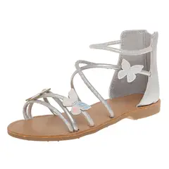 FIONI - Sandalias Planas Cleo Para Niña Plateado 210262