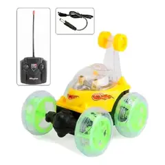 GENERICO - Auto A Control Remoto 360 Grados Luces Sonido - Amarillo