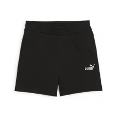 PUMA - Pantaloneta Deportiva Original Ess Small N1 Negro Mujer