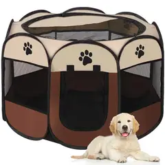 ONE PIXEL - Corral Para Mascotas Plegable Mediano Con Malla Transpirable Perritos y Gatitos