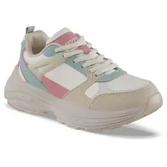 CROYDON - Tenis Urbanos Dosher Beige-Rosa para Niña