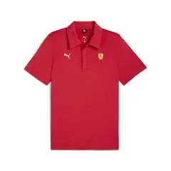 PUMA - Camisa Tipo Polo Original Ferrari Cloudspun Rojo Hombre