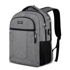 GENERICO - Mochila Para Portátil L45 De 15,6 Pulgadas Bikrod Gris Liso