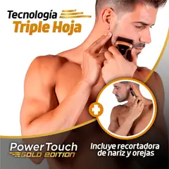 TV NOVEDADES - Afeitadora Eléctrica Barba Densa Seco Húmedo Power Touch