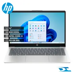 HP - Portátil 14-EP0002LA INTEL CORE I3 N305/RAM 8GB /512GB SSD/ 14" /FREE / SILVER