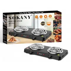 SOKANY - Estufa Electrica para viaje y de hogar con 2000W Temperatura Ajustable