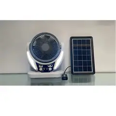 GENERICO - Ventilador Solar Blanco