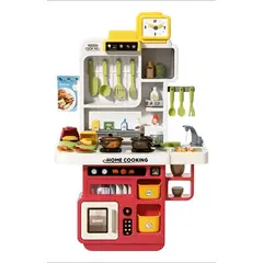 GENERICO - Cocina Infantil Western Kitchen 65 Piezas Agua, Luz, Vapor