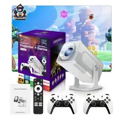 GENERICO - Proyector de Videojuegos HCS350 Max 1080P 4K Comando De Voz + Juegos Integrados