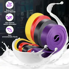 MILOPTS - Bandas Elásticas Set X9 Poder Resistencia Multicolor + Accesorios