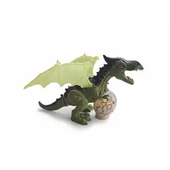GENERICO - Juguete Dragon Y Huevo Con Movimiento Luz Y Humo