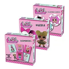 GENERICO - LOL JUEGOS X 3 DOMINOROMPECABEZASCARTAS GIGANTES