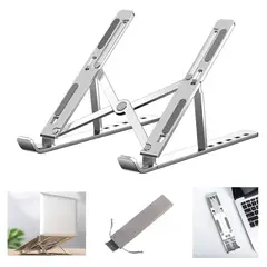 GENERICO - Base Ajustable para Computador Portátil Aluminio Antideslizante