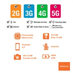 MOTOROLA - Edge 50 fusion 512GB 12GB Ram 5G Rosa + Smartwatch