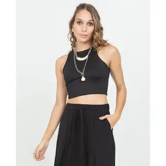 ADRISSA - CROP TOP PARA MUJER ESCOTE REDONDO