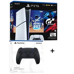 PLAYSTATION - Combo Consola PS5 Digital Slim Astro Bot-Gran Turismo 7 + Control Adicional DualSense Midnight Black