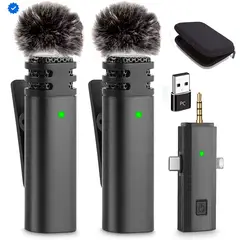 GENERICO - Micrófono Inalámbrico de Solapa Profesional Celular Tipo C iPhone y Pc S17PRO